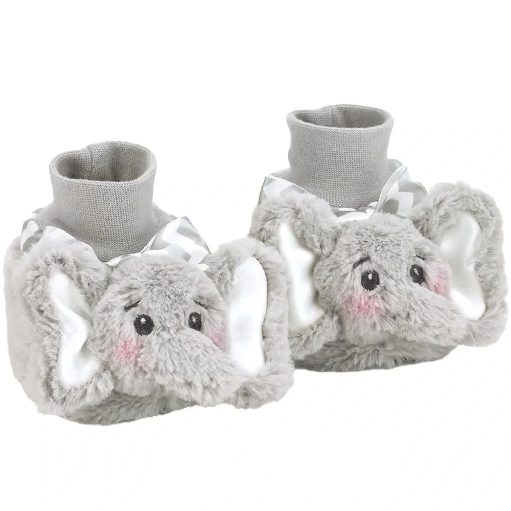 💖5 for $25💖 Baby Ganz Collection Elephant Slippers 0–12 Months Plush Booties